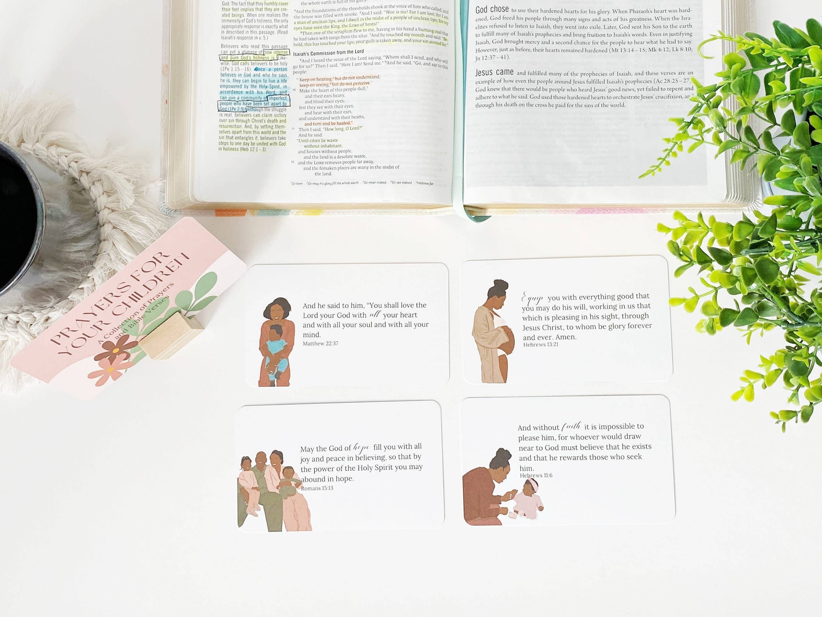 Bible Verse and Prayer Cards For Children