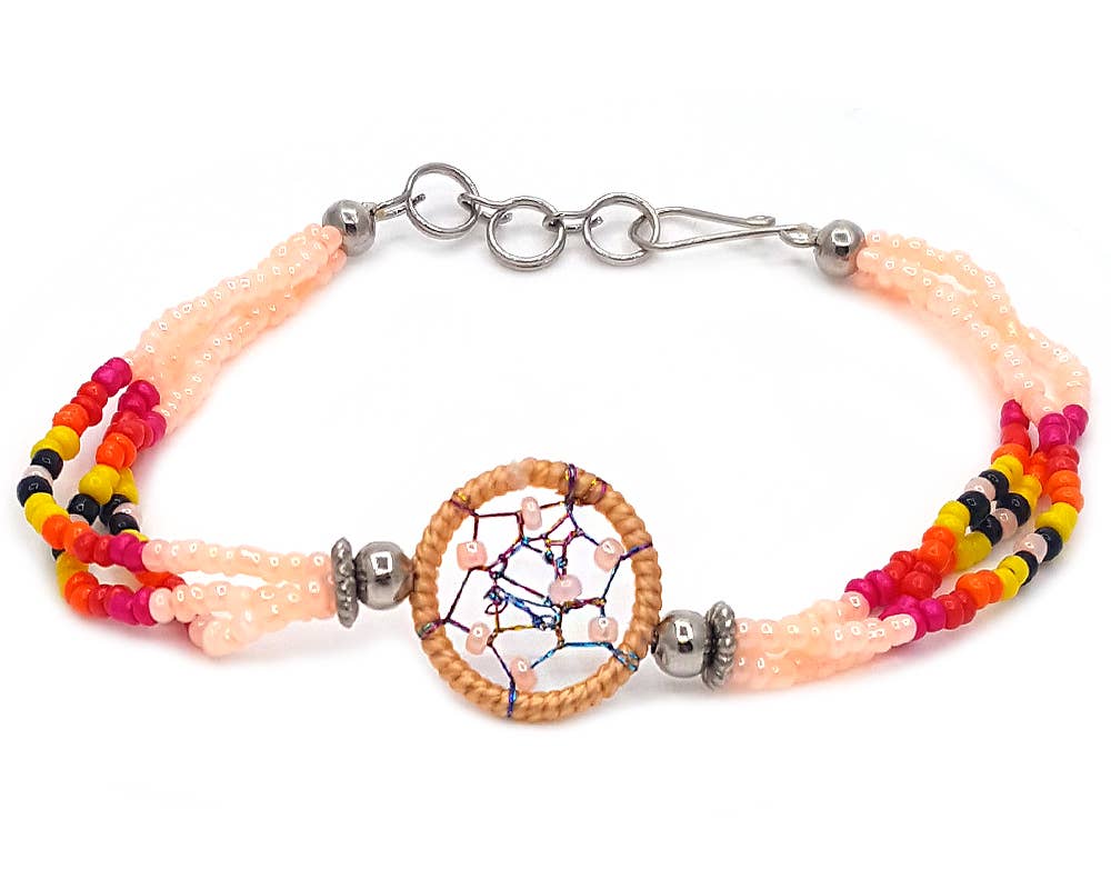 Pichincha - Wholesale Beaded Bracelet - Native Inspired Dream Catcher Beaded Multi Strand Bracelet12