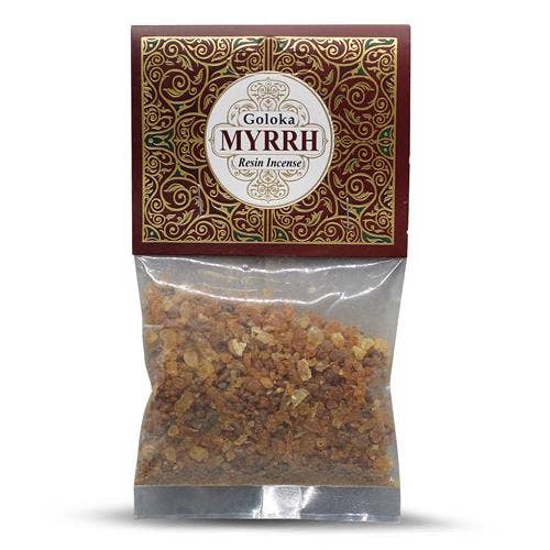 Green Tree - Wholesale Incense - Goloka Resin Incense Myrrh - 30 Grams 12 Packs