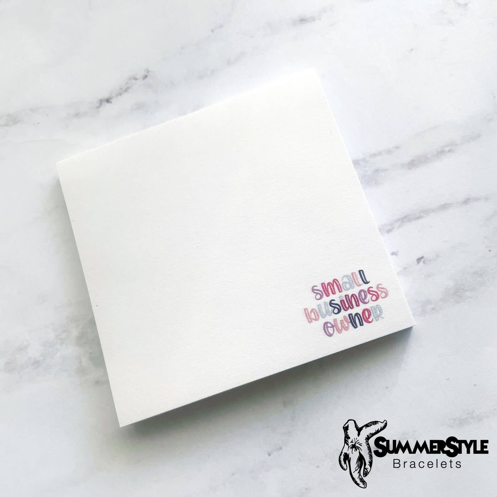 SummerStyle Bracelets - Vente Notes autocollantes/post-it - Mini bloc-notes autocollant pour propriétaire de petite entreprise