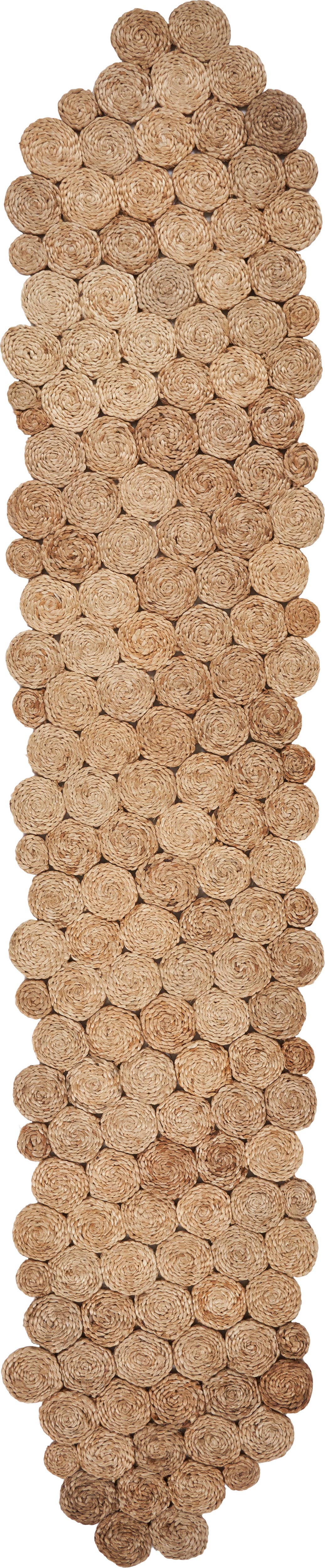 Natural Concentric Jute Circle Table Runner for wholesale on Faire1