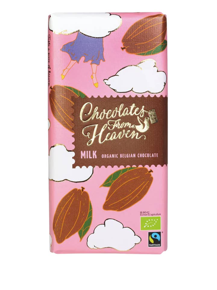 Cioccolatini dal cielo al latte (12 x 100 g) per la vendita all'ingrosso da parte di Chocolates from Heaven