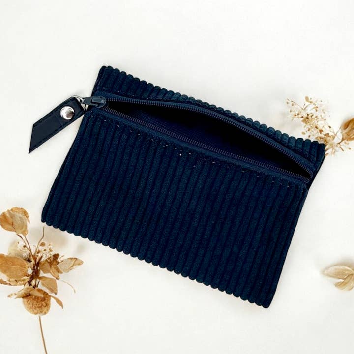 Emmanuel CrƩation - Wholesale Pouch - Unisex - Pouch S, "Navy Corduroy"1