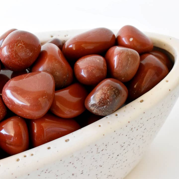 Soothing Crystals - Wholesale Spiritual Stone/Crystal - 1Pc Tumbled Stones | Red Jasper | Healing Tumbled Stones9