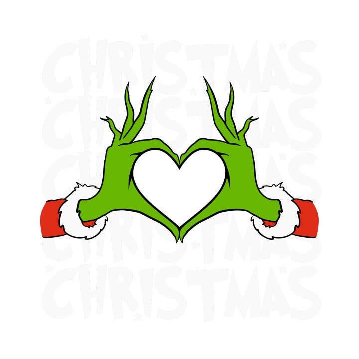 Grinch Loves Christmas DTF Print for wholesale by ROTD Crafter's Corner