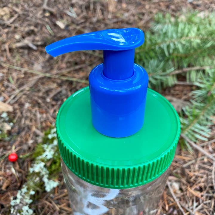 Mason Jar Pump Lid- Blue Green- length choice for wholesale by Simple Sundries, LLC