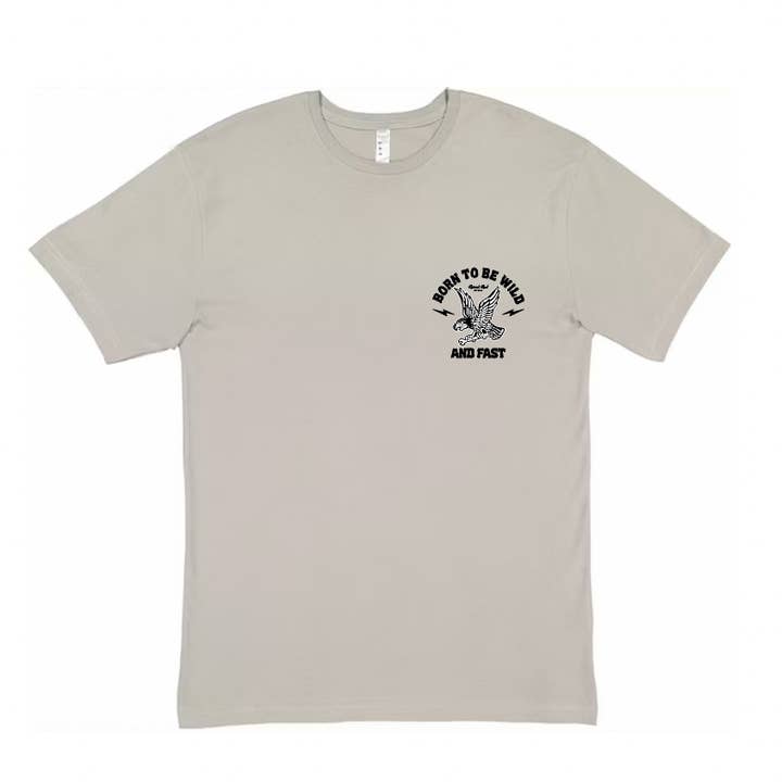 Raised Rad Co - Wholesale Screen Printed T-Shirt - Kids - Born to be Wild and Fast T-Shirt1