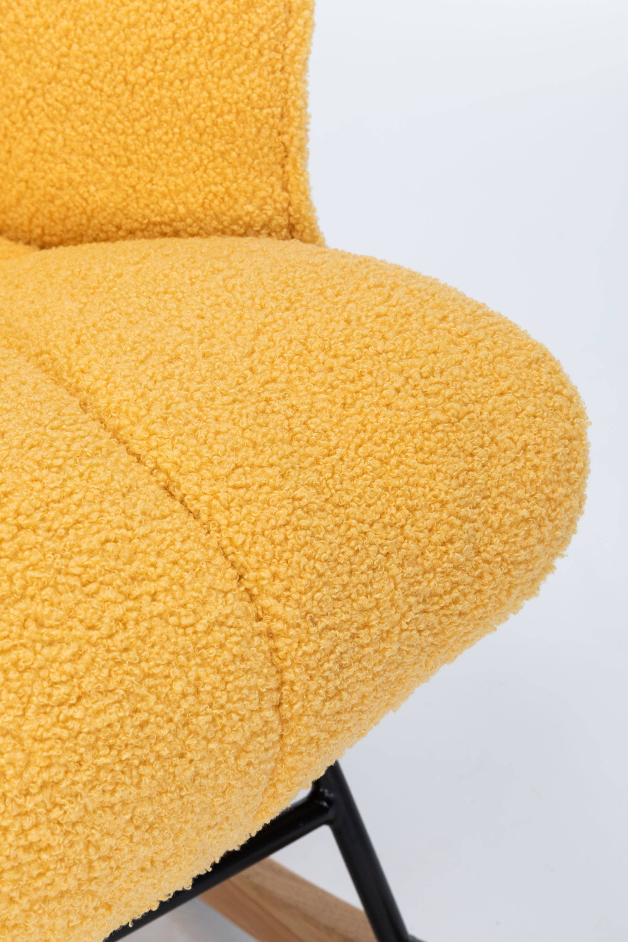 39F Inc. - Vente Fauteuils à bascule - Fauteuil à bascule rembourré pour chambre de bébé avec dossier haut8