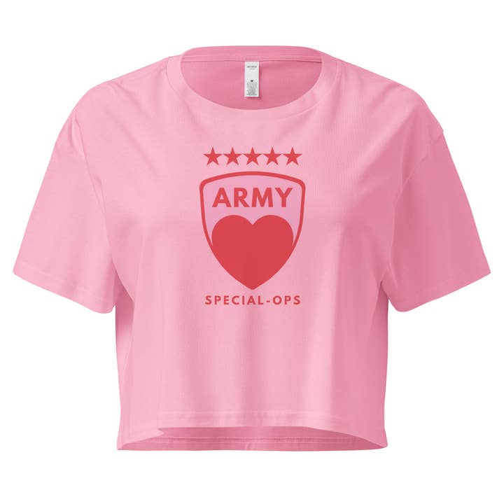 Spezialeinheit der Liebesarmee Damen-Crop-Top für den Großhandel von Jolly & Goode