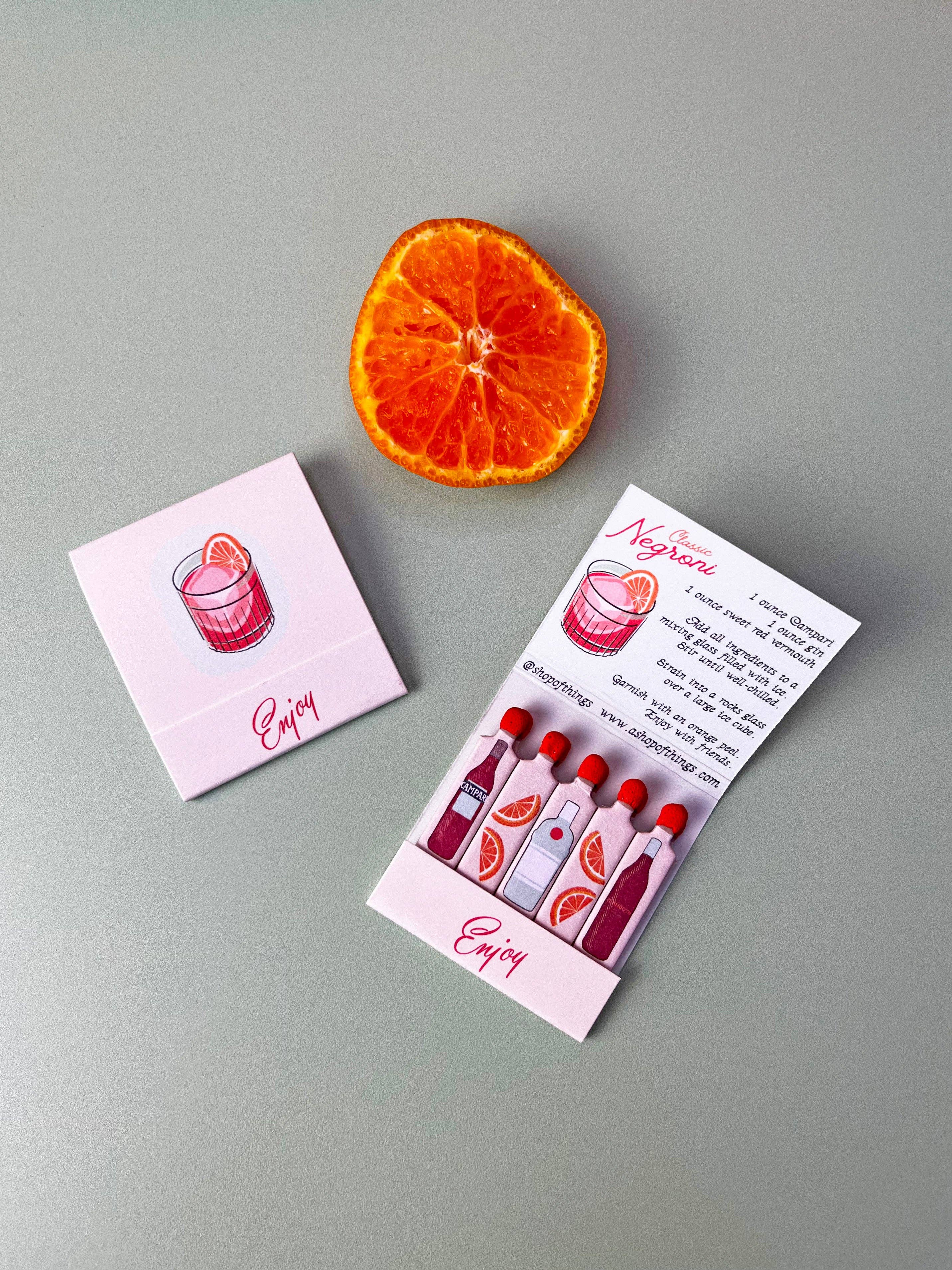 A Shop of Things - Vente Allumettes - Matchs de Negroni4