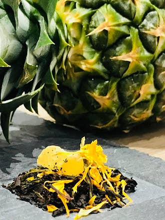 Morning In The Caribbean - Papaya, Pineapple Black for wholesale by Thés Lac Rose