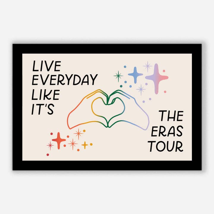 Live Every Day Like It's The Eras Tour Sticker | Rainbow for wholesale by Just Follow Your Art