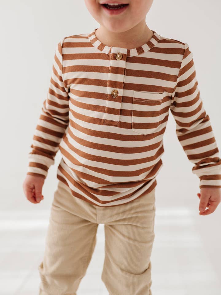 babysprouts clothing company - Wholesale T-Shirt - Kids - Boy's Long Sleeve Henley Shirt3