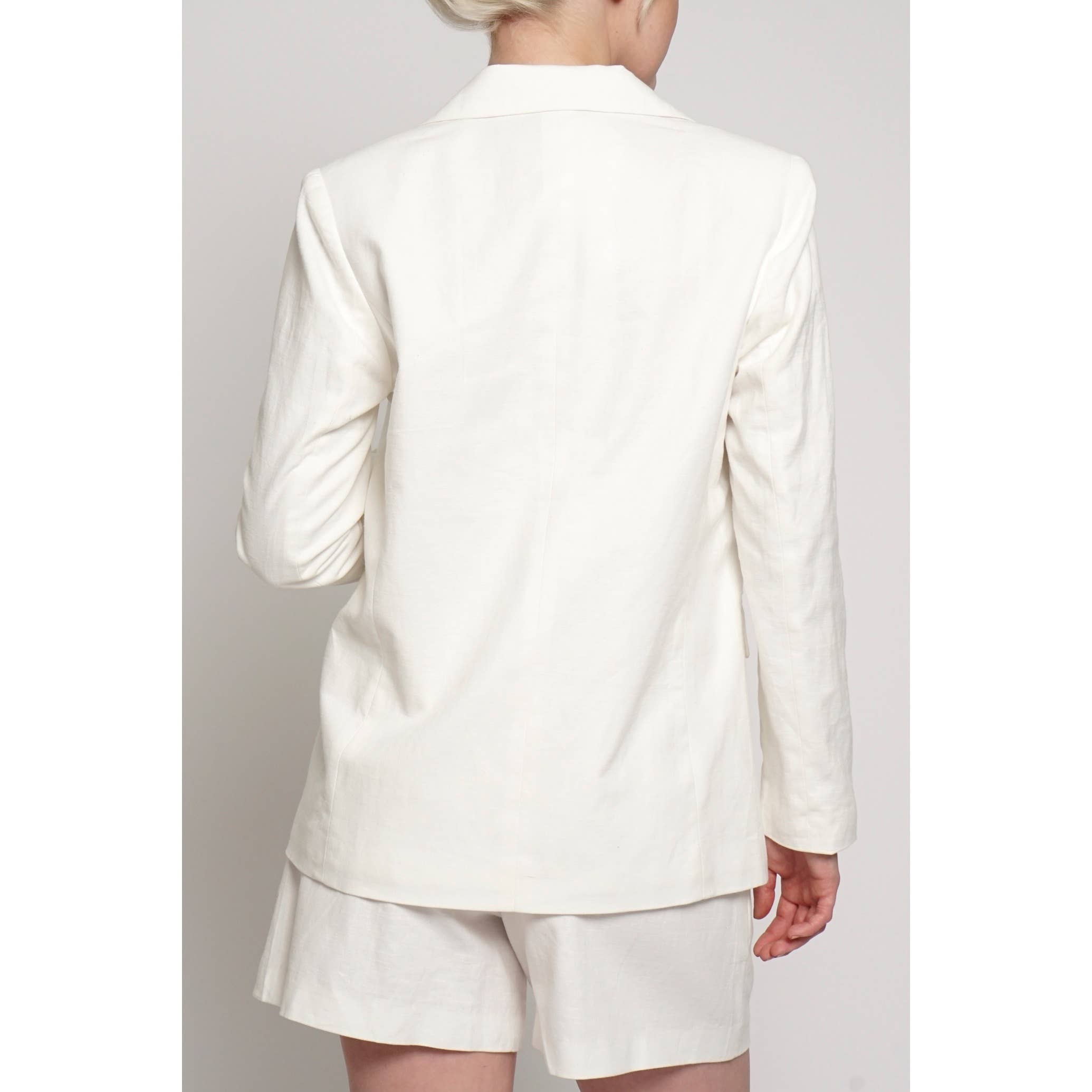 Sans Souci - Wholesale Blazer - Women's - FULLY LINED LINEN BLAZER2