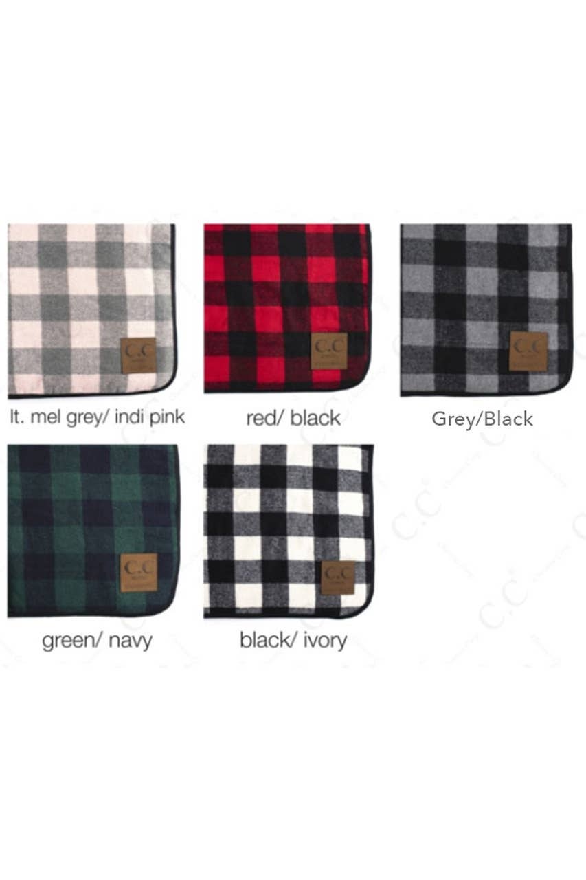 Hana - Vendita all'ingrosso Plaid - Coperta Sherpa con motivo tartan C.C Buffalo3