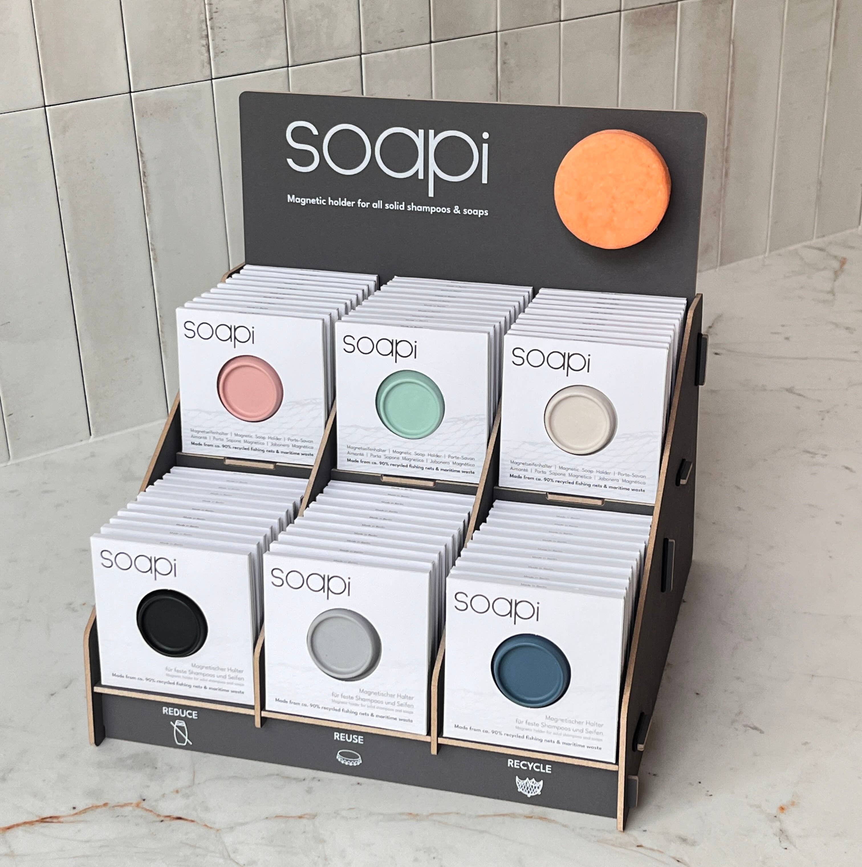 Soapi – wholesale Bath soap dish – Soapi Magic Soap Holder: made from 90% recycled fishing nets22