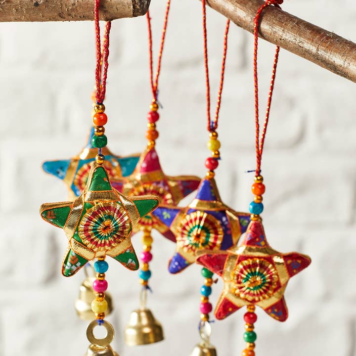 Namaste - Wholesale Ornament - Single Hanging Star Decoration0