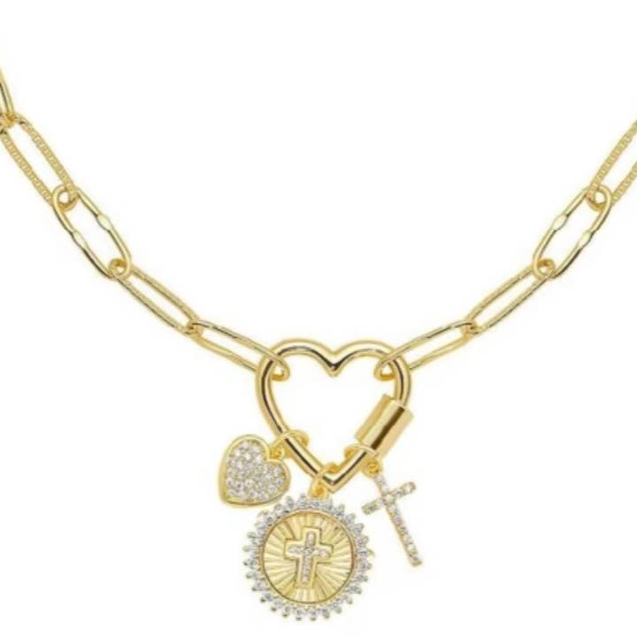 HoopLa - Wholesale Pendant/Charm Necklace - Â Carabiner- Charm Necklaces- Ready Made Options
