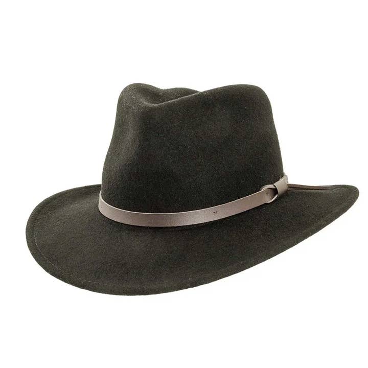 Wool Felt Outback Hat - Style Pathfinder (Prepack of 6) for wholesale by American Hat Makers