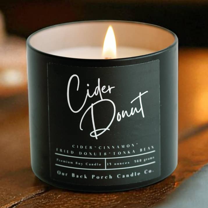 Vela de Soja Moderna con Aroma a Donut de Sidra para venta al por mayor de Our Back Porch Candle Co
