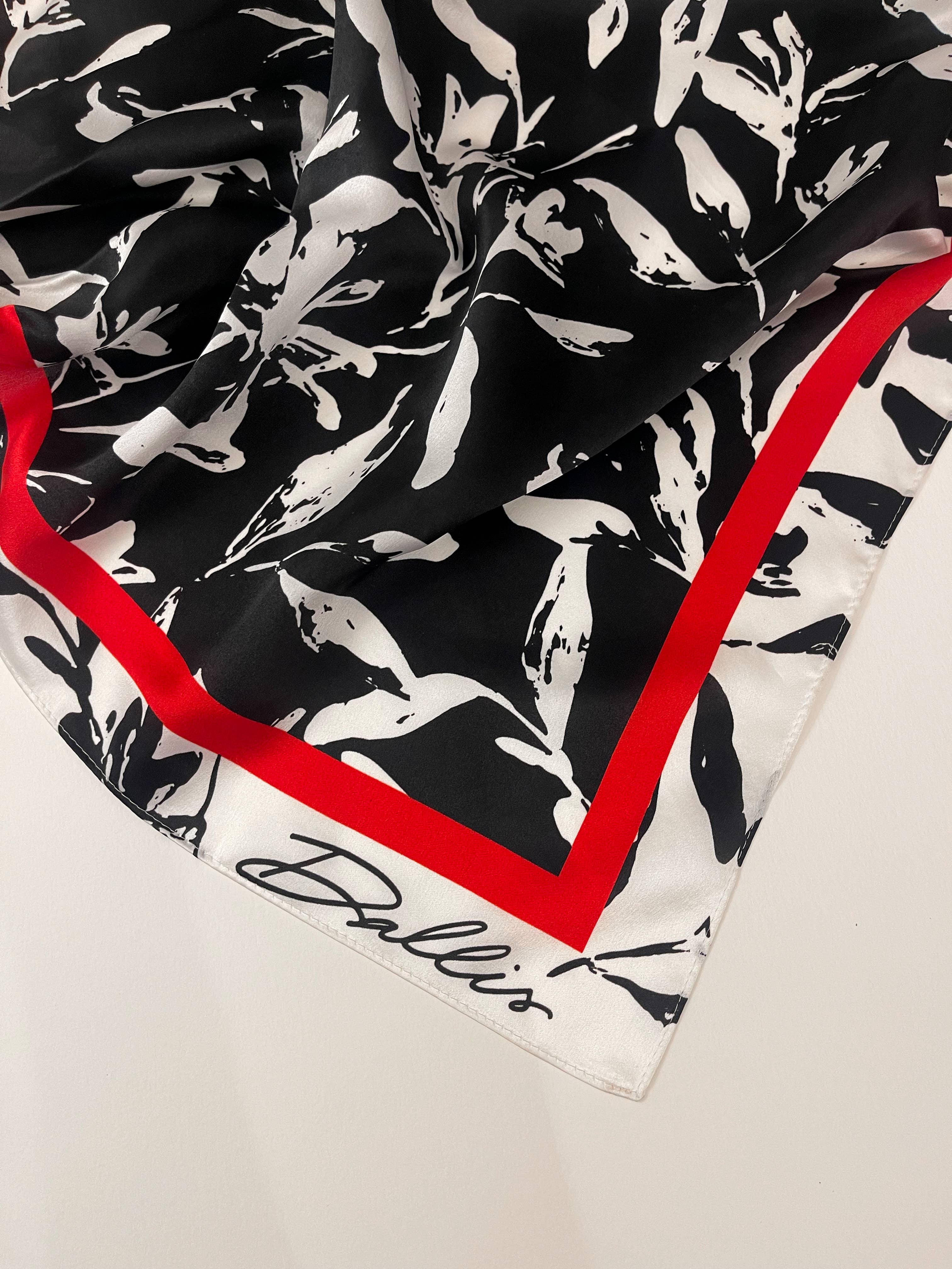 Dallis Foshee Art & Design, LLC - Wholesale Scarf - Women's - Red + Black Gameday Scarf4