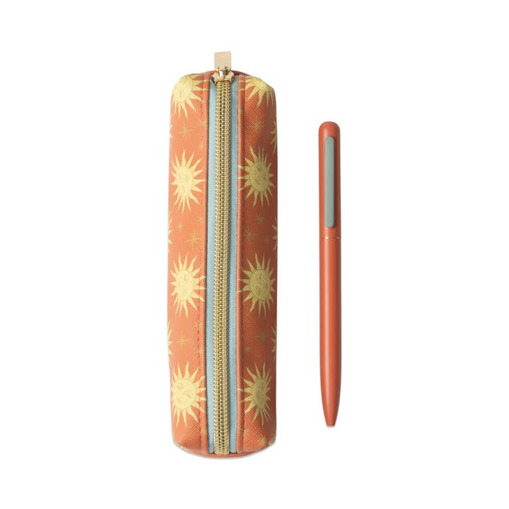 Designworks Collective – wholesale Pen – Pen & Pouch Set - Terracotta Sun1