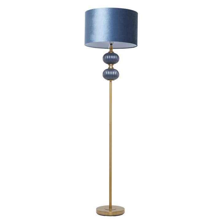 Transitional Blue Fabric Floor Lamp for wholesale by Deco Marché