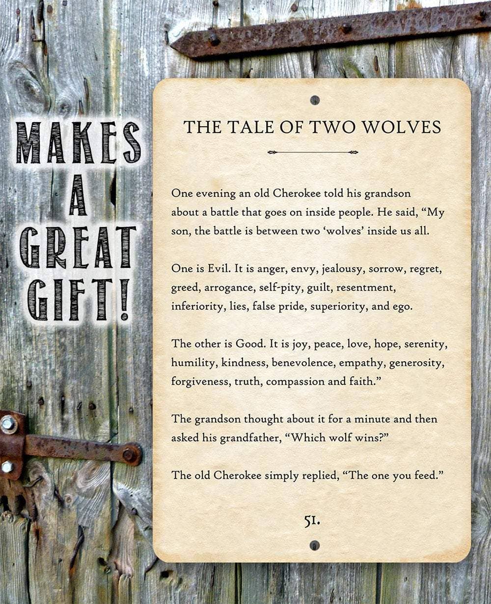 Lone Star Art Metal Signs - Wholesale Sign - Rustic Metal Sign | The Tale of Two Wolves5