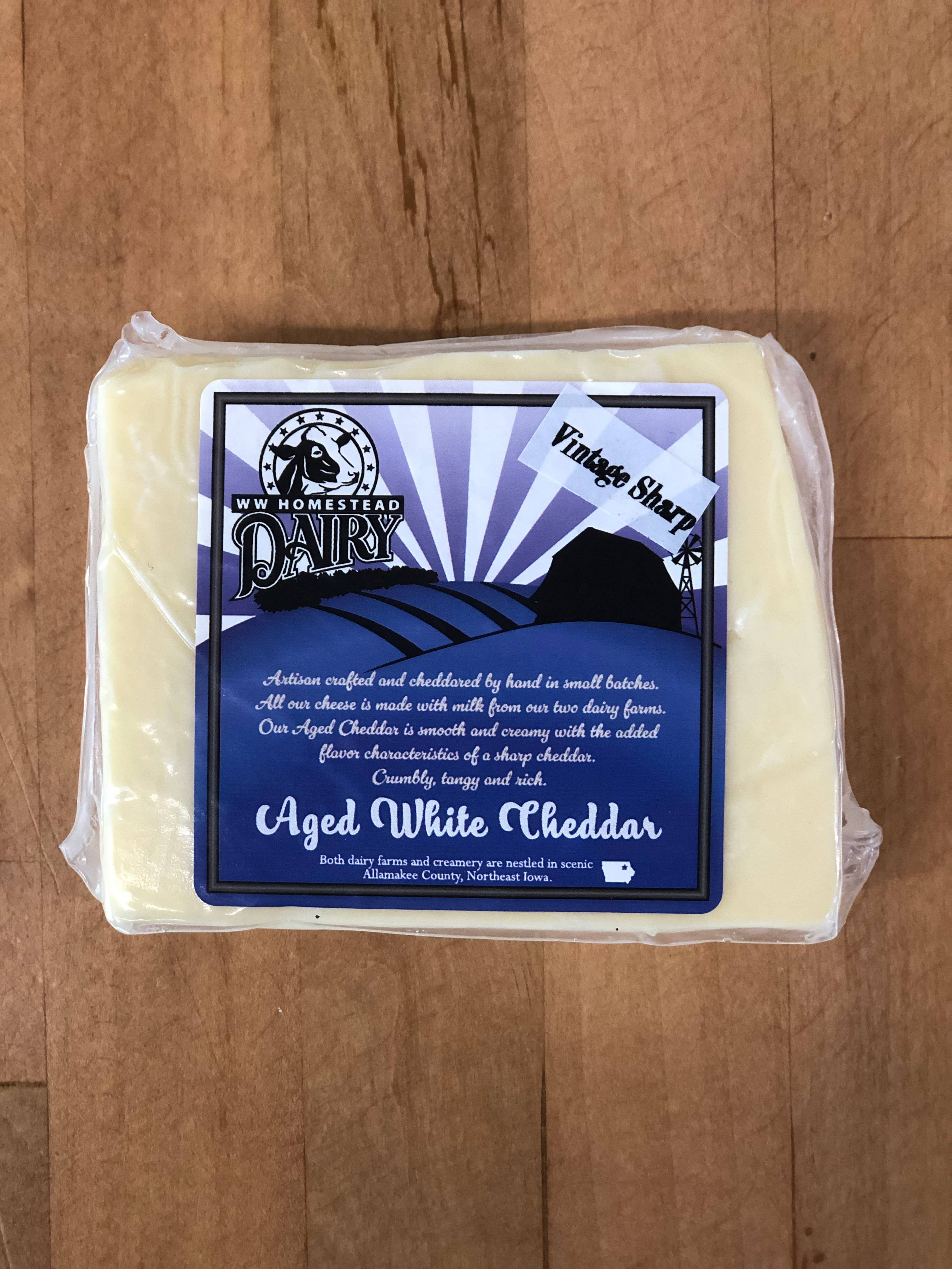 WW Homestead Dairy - Wholesale Cheese - Vintage Aged Cheddar Cheese1