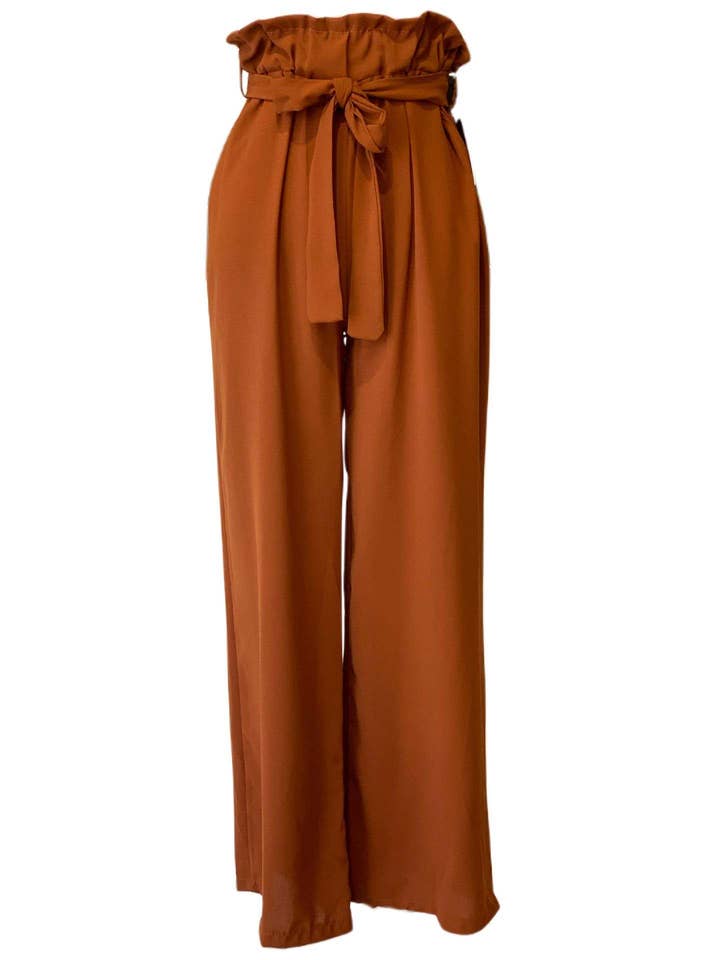 ROOF TILE PALAZZO PANTS BRICK 2451 for wholesale on Faire1