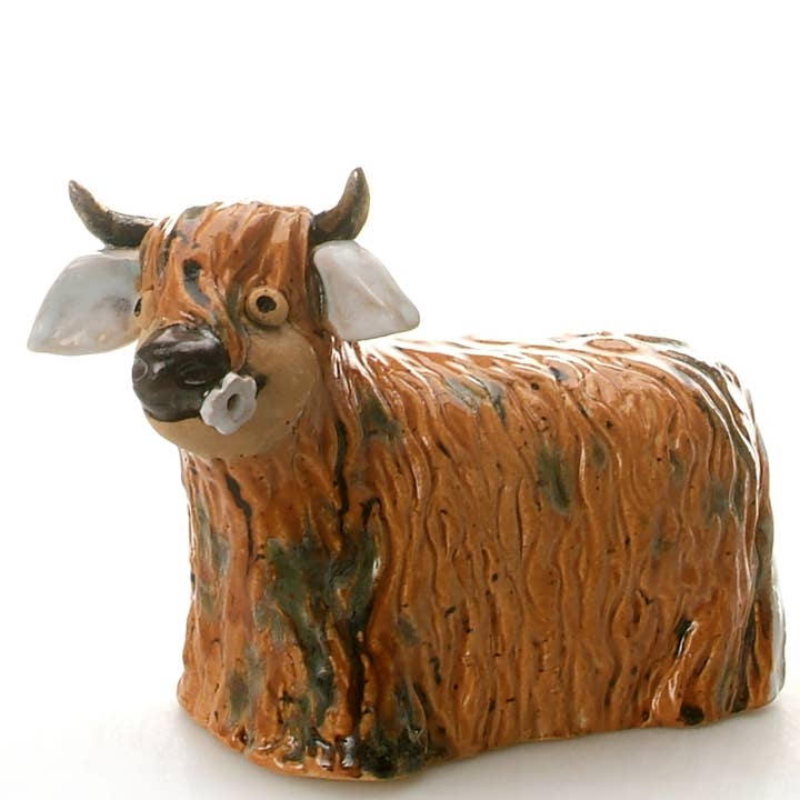 Enigma Supplies – wholesale Dekorativ statyett – Ko med blomma keramisk figur | Olika färger26