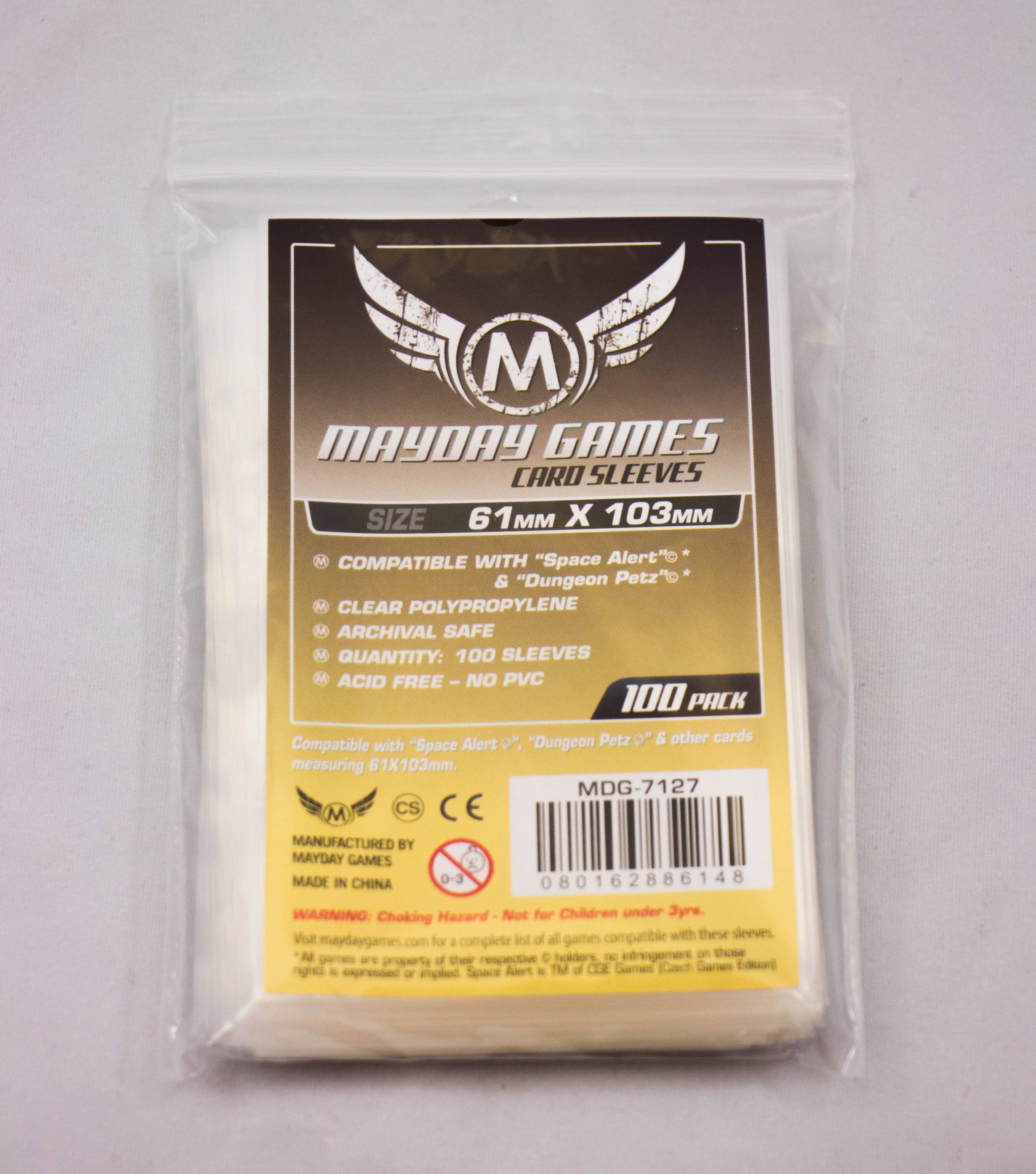 Mayday Games - Wholesale Card Game - Magnum Space Card Sleeve 61 X 103 MM Space Alert2