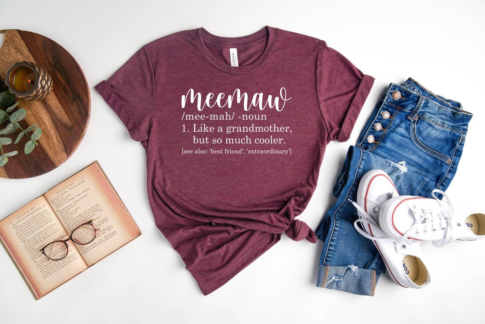 VibeClothing - Wholesale Screen Printed T-Shirt - Women's - Meemaw Like A Grandmother But So Much Cooler T-shirt0