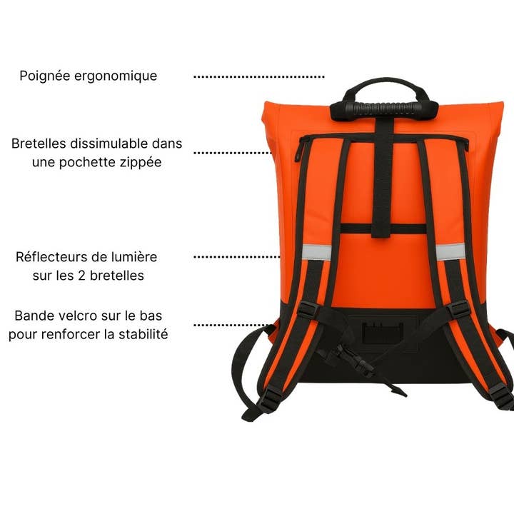 BADAWIN - Wholesale Biking Accessories - Anna 2-in-1 27L orange bike backpack7