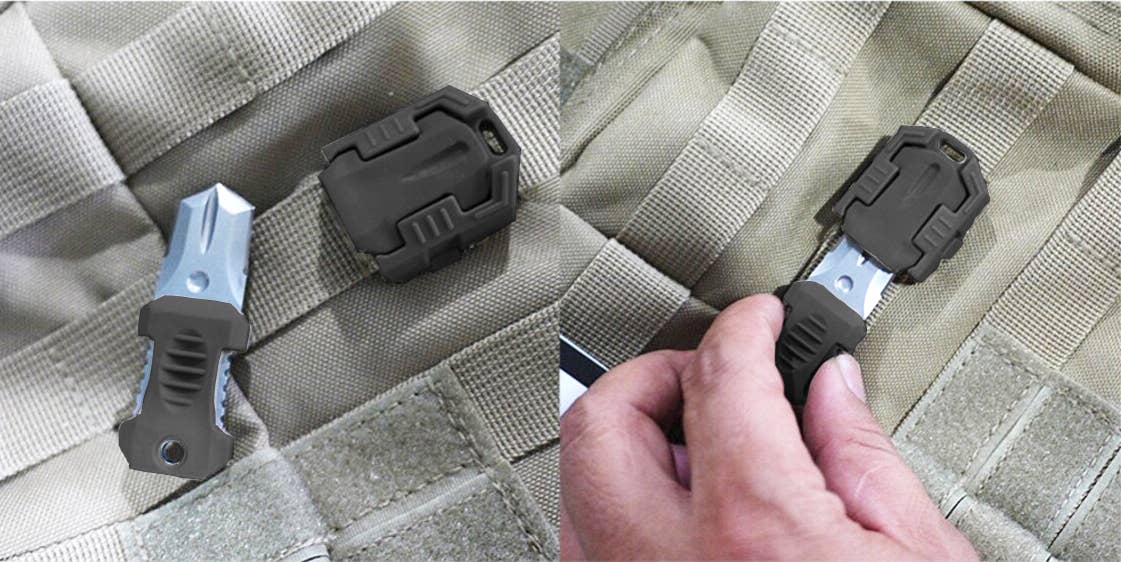 Lucky Jack - Wholesale Pocket Knife/Holder - Compact Cutting Tools – MOLLE-Compatible (2-Pack)2