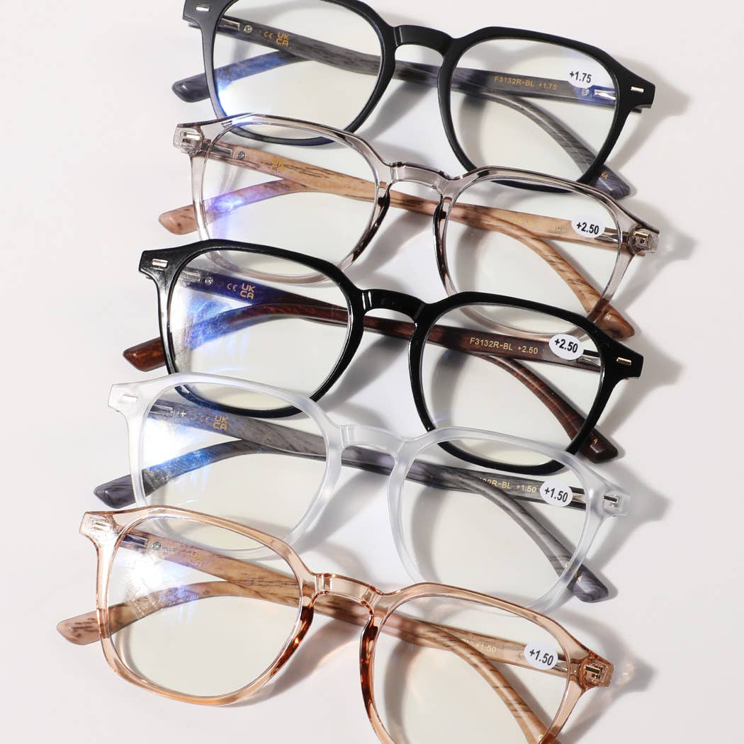  ASSORTED COLOR Blue Light Blocking Fashion Reading Glasses for wholesale on Faire2