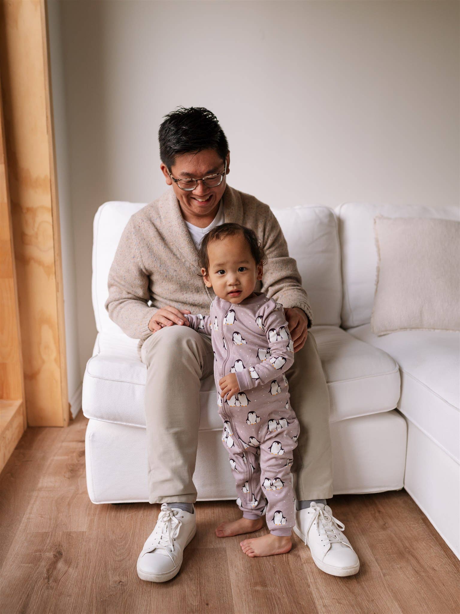 ZippyJamz - Wholesale Sleepsuit - Baby - Huddle & Chill - Purple - Organic Cotton - Footless1