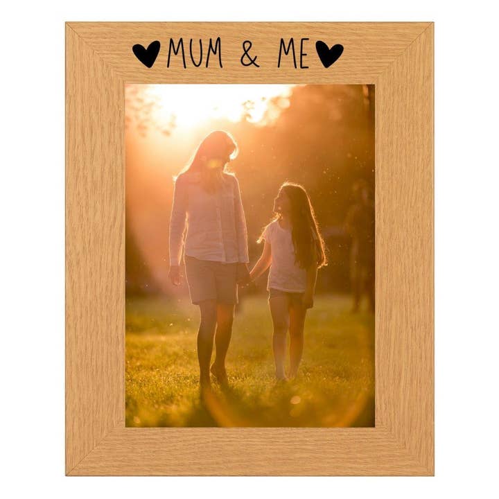 Second Ave Gift Company – wholesale Picture frame – Second Ave Oak 6x4 Portrait Picture Photo Frame Mum & Me Gift Mother's Day