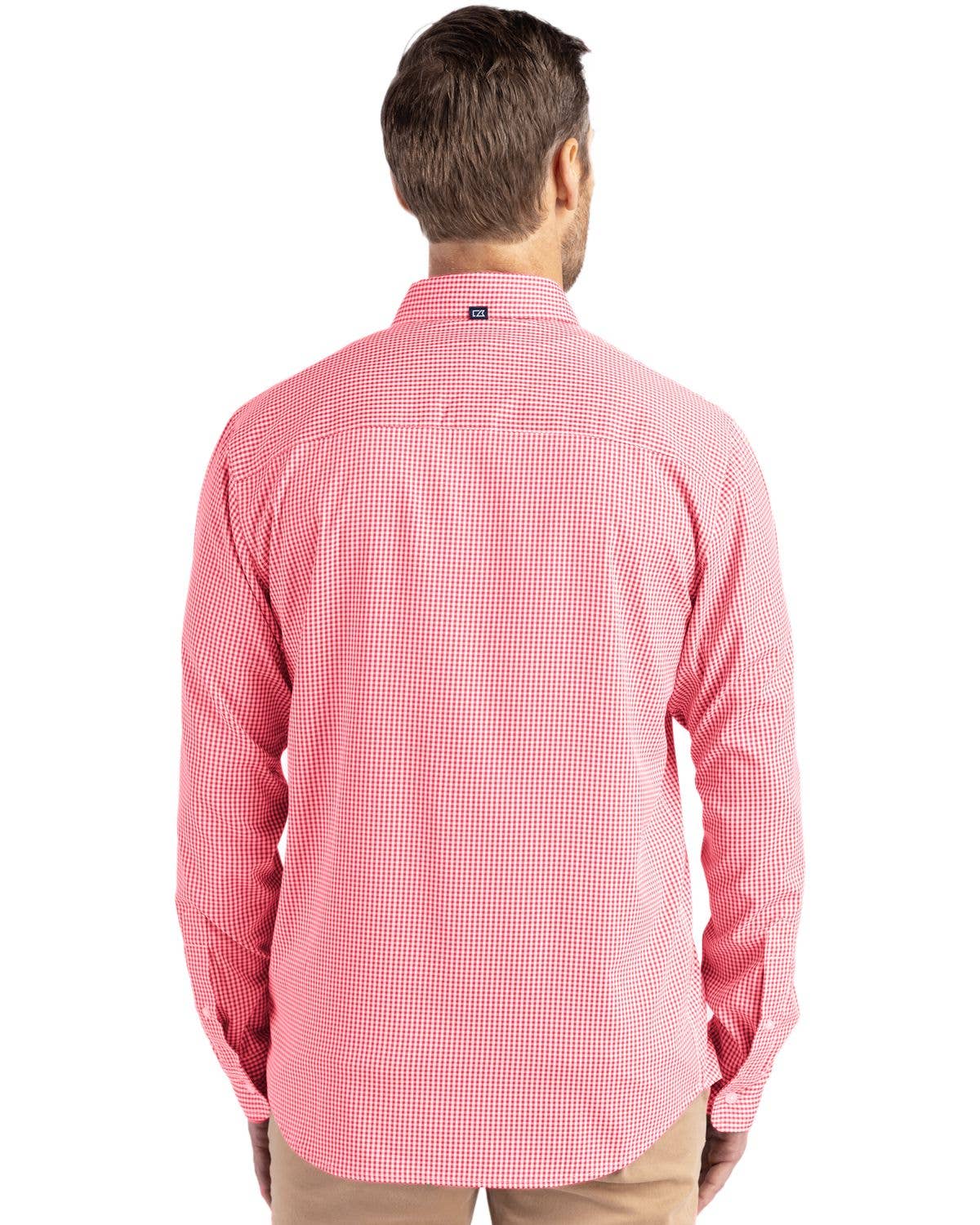 Cutter & Buck - Wholesale Button Down Shirt - Men's - Cutter & Buck Skyline Gingham Mens Big & Tall Dress Shirt32