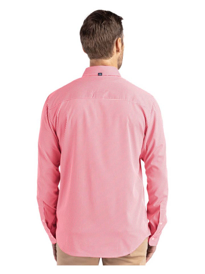 Cutter & Buck - Wholesale Button Down Shirt - Men's - Cutter & Buck Skyline Gingham Mens Big & Tall Dress Shirt9