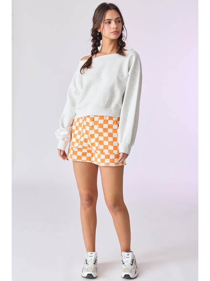 Papermoon - Wholesale Sweatshirt - Women's - PT17835 - Alina Off Shoulder Cropped Sweatshirt25