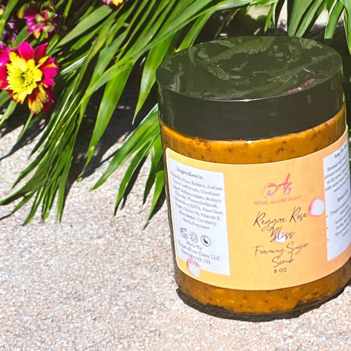 Reggae Rose Bliss Foaming Sugar Scrub for wholesale by Regal Allure Glam