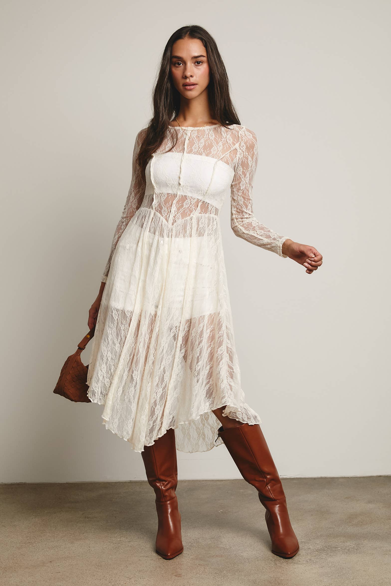 Forte – wholesale Klänning - Dam – Skir Spetslagerklänning FD000417