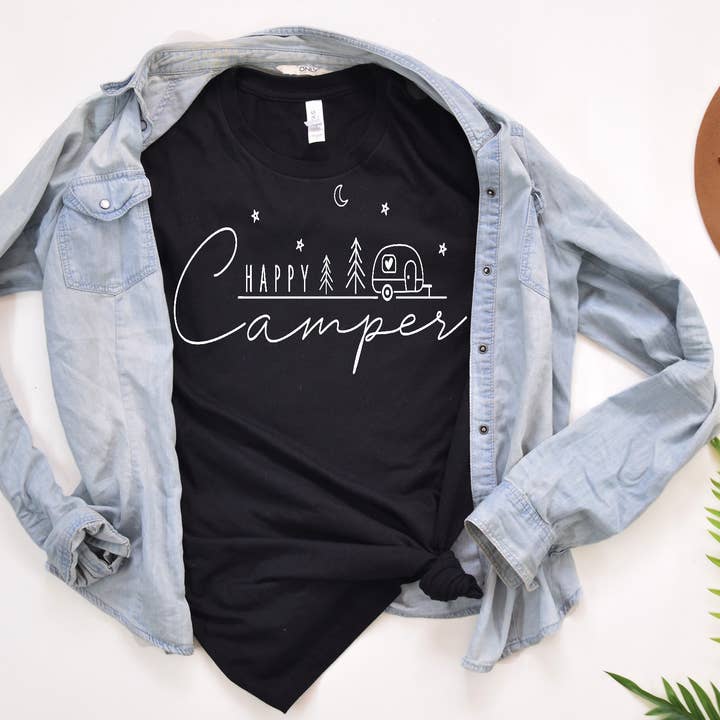 Camiseta Happy Camper para venta al por mayor de One Nine