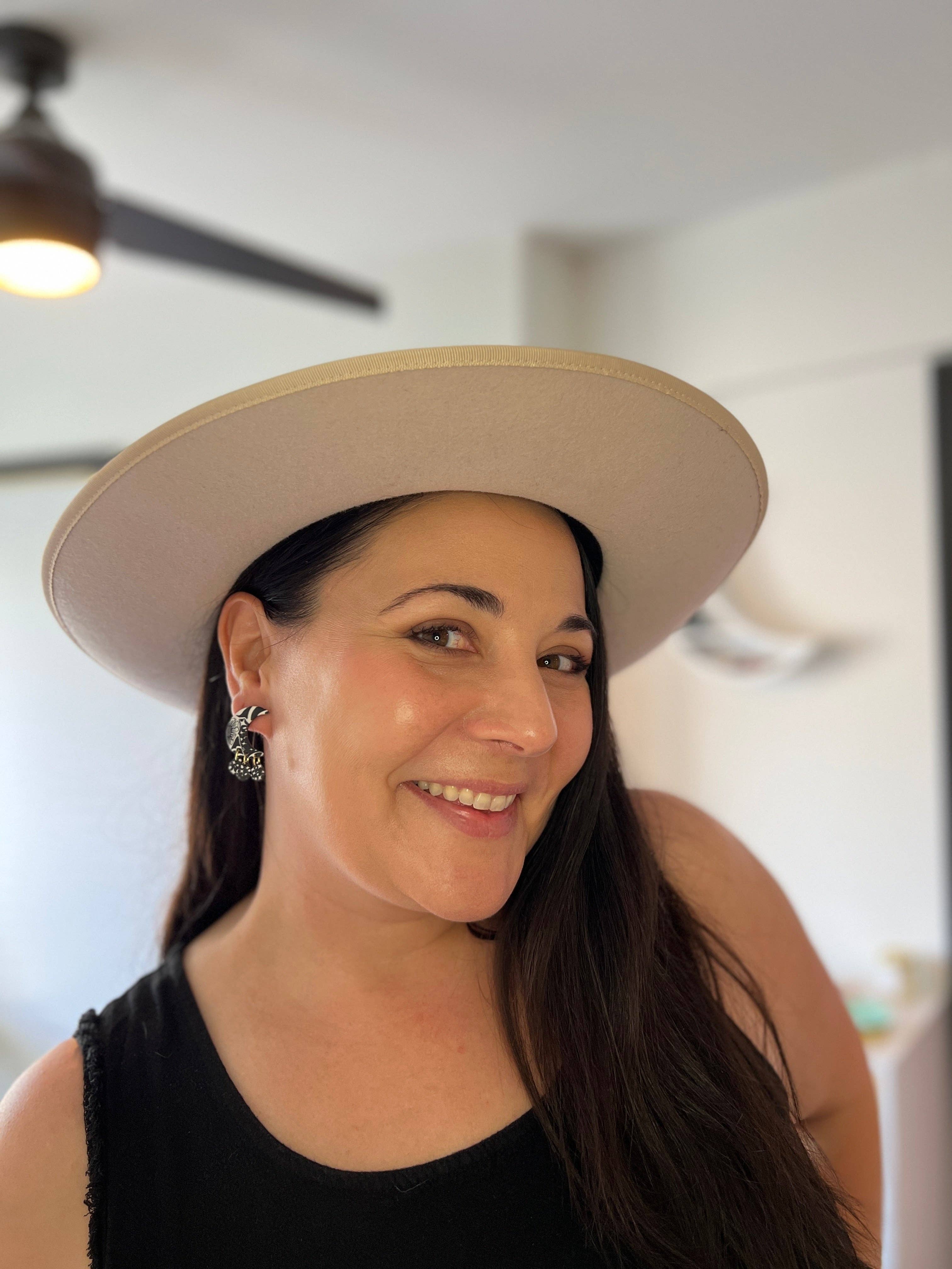 Hillside Studio - Wholesale Dangle Earrings - Luna Earrings -  B & W5