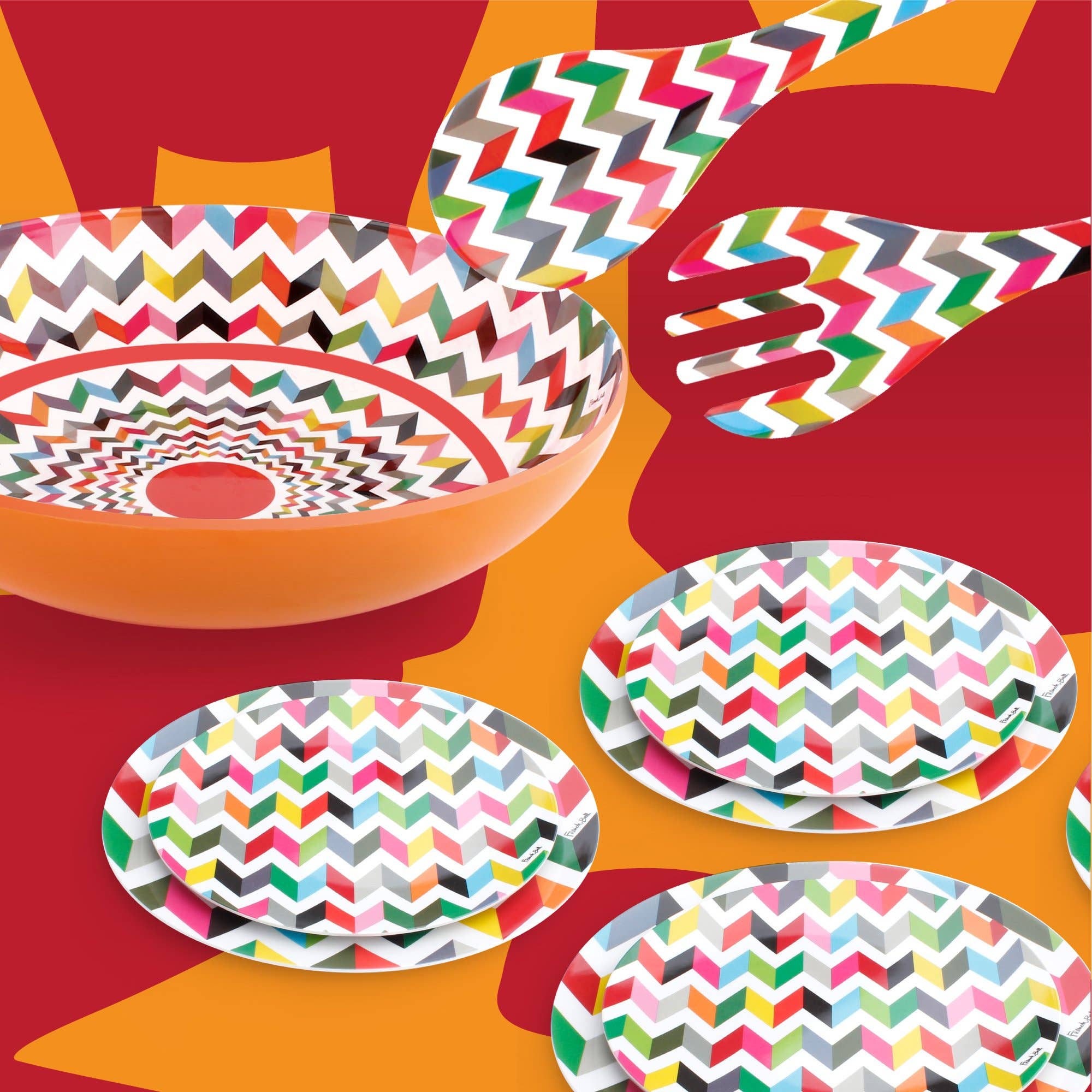 French Bull - Wholesale Serve Bowl - Ziggy 11.75" Salad Bowl4