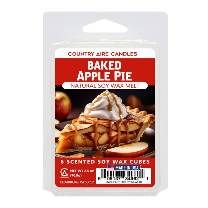 Baked Apple Pie Wax Melt - Hand Poured Soy Wax Melt for wholesale by Wi-Wear
