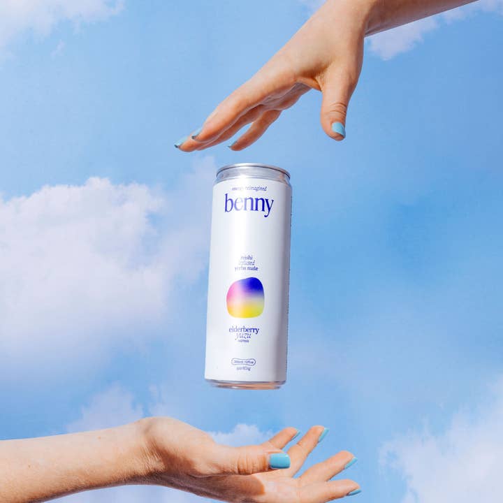 Benny - Wholesale Non-Alcoholic Aperitif/Mocktail - Elderberry Yuzu Yerba Mate Energy Drink