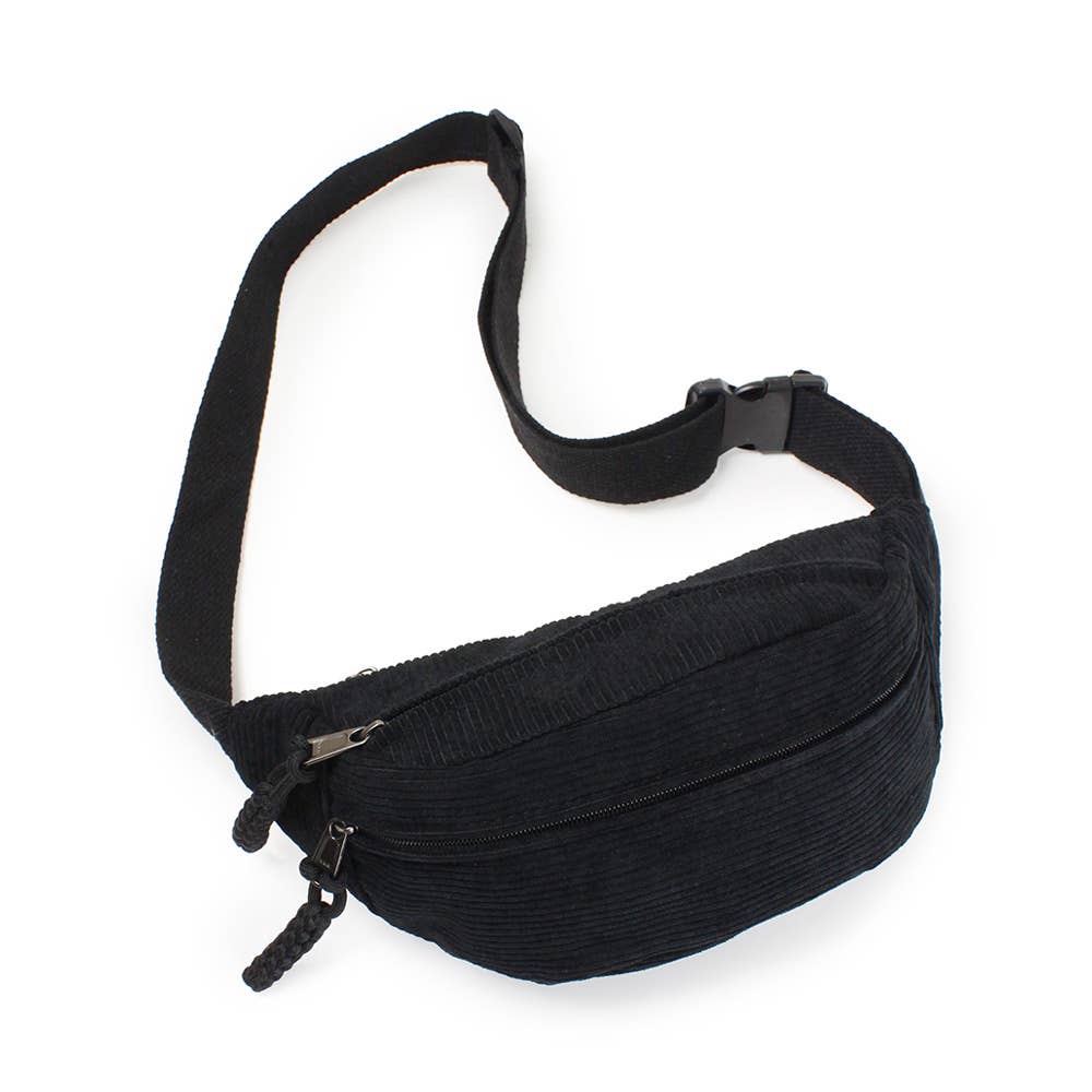 Sensibling Corp. - Wholesale Belt Bag - Women's - Corduroy Sling Bag / Belt Bag1