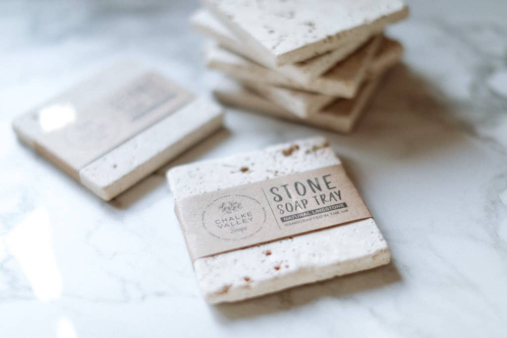 Chalke Valley Soaps – wholesale Bath soap dish – Natural Limestone Tray for Soap or Candle7